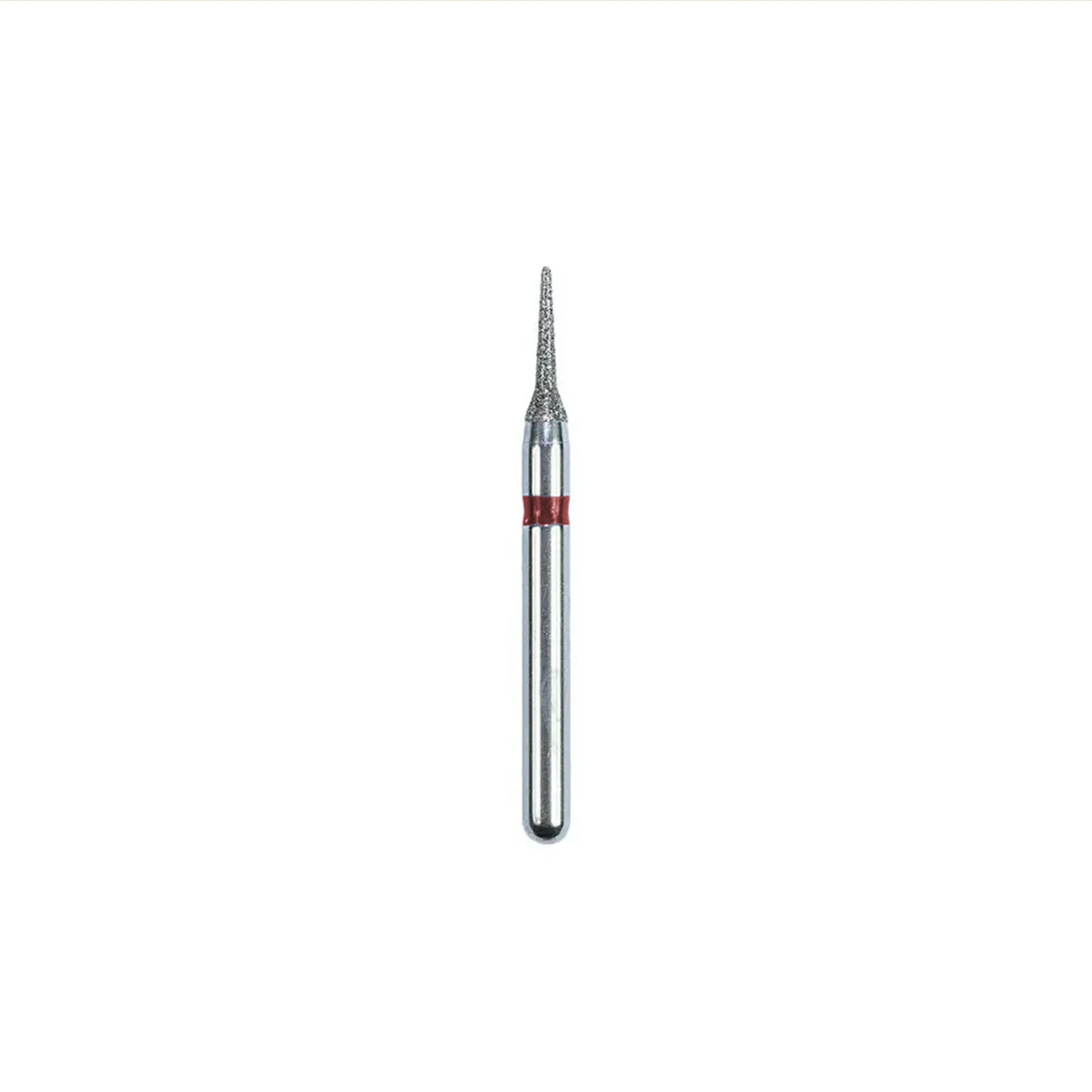 Detailed view of J10 Diamond-Coated Interproximal Reduction Bur with Red Ring, offering Fine Grit for precise contouring.